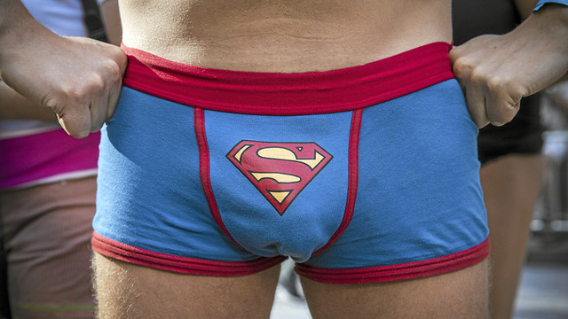 man in boxer shorts